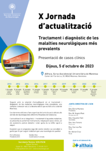 PORTADA Programa X Jornada Actualització Neurologia SCN - Manresa - 5 octubre 2023